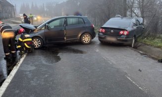 ACCIDENT cu două victime pe strada Șomcutului din Dej