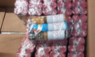 Captură uriașă în Cluj: 200 de kilograme de articole pirotehnice confiscate de poliție