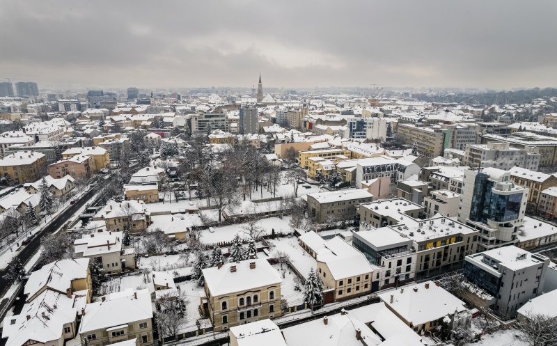 Iarnă à la Cluj în IMAGINI