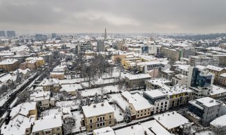 Iarnă à la Cluj în IMAGINI