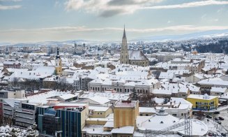 Iarnă à la Cluj în IMAGINI