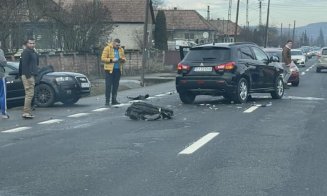ACCIDENT în judeţul Cluj: Şi-au făcut maşinile praf la Fundătura