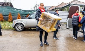 CFR-iştii, în noroi până la glezne, pentru fapte bune / "Frânarii au suflet!"