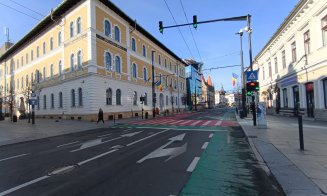 Clujul pustiu, scăldat în soarele de iarnă, în a doua zi de Crăciun