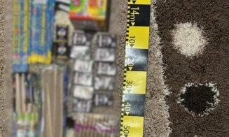 Aproximativ 8,5 tone de articole pirotehnice, confiscate de polițiști în perioada Crăciunului