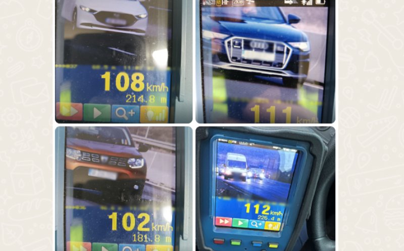 Razie pe drumurile din Cluj în perioada Crăciunului. Peste 500 de șoferi sancționați, dintre care 183 pentru viteză