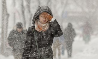 Viscol puternic în mai multe județe, inclusiv în Cluj. Meteorologii au emis Cod portocaliu și galben