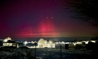Aurora Boreală surprinsă pe cerul României în prima zi din 2025. Fenomenul a fost vizibil și în Cluj