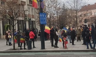 Susținătorii lui Călin Georgescu au protestat la Cluj