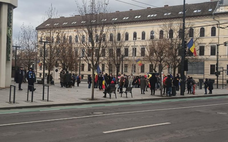 Susținătorii lui Călin Georgescu au protestat la Cluj