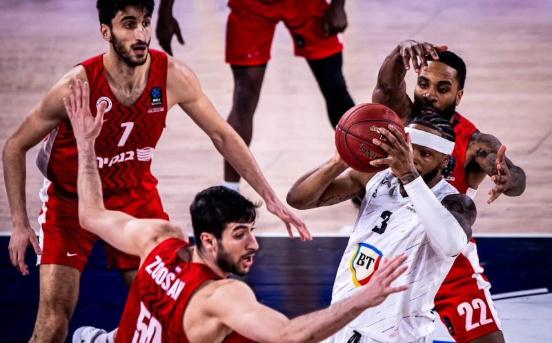 Pas greșit în EuroCup. U-BT a pierdut pe teren propriu cu Hapoel Ierusalim