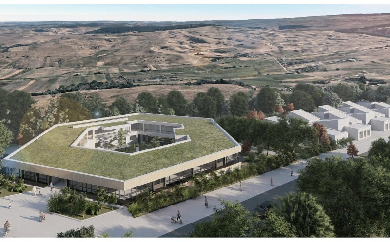 Cum va arăta HUB-ul educațional din Borhanci. Încep lucrările și la creșă. Bazinul, școala gimnazială, liceul și sala de sport se află în construcție