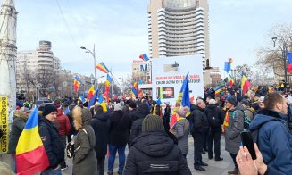 Clujenii, de la mitingul AUR din Capitală. Fără scandări anti-Ciolacu