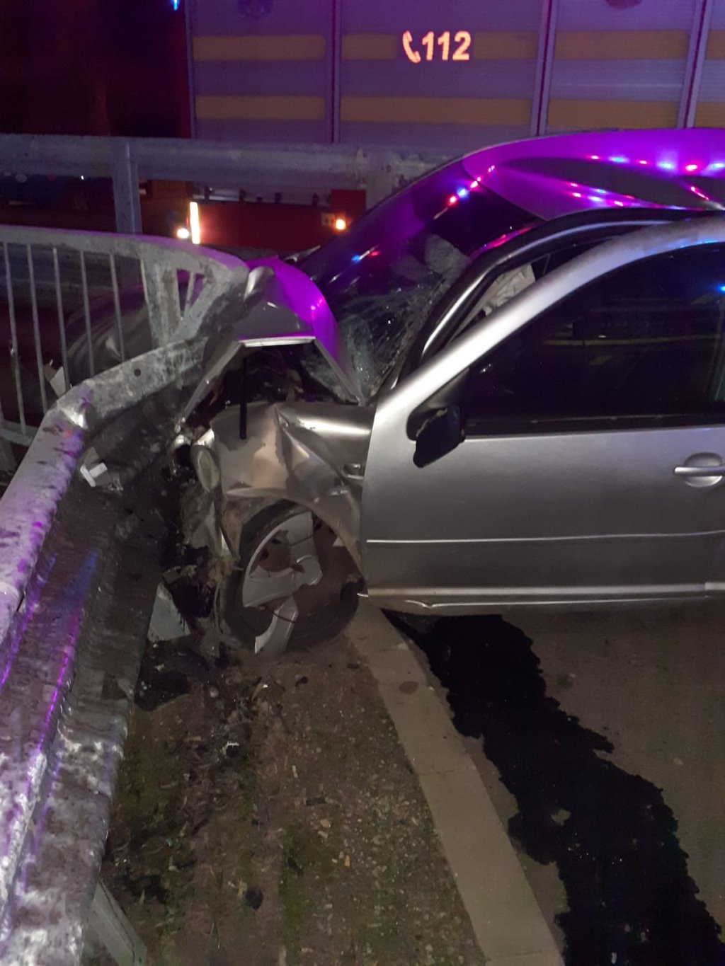 ACCIDENT în județul Cluj noaptea trecută. Și-a făcut mașina praf, dar a scăpat cu viață