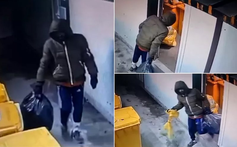 Hoțul de picioare umane de la spitalul Cantacuzino se afla de fapt la colectat pet-uri pentru garanția de 50 de bani