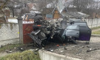 Accident grav pe un drum din Cluj: O femeie a fost transportată la spital