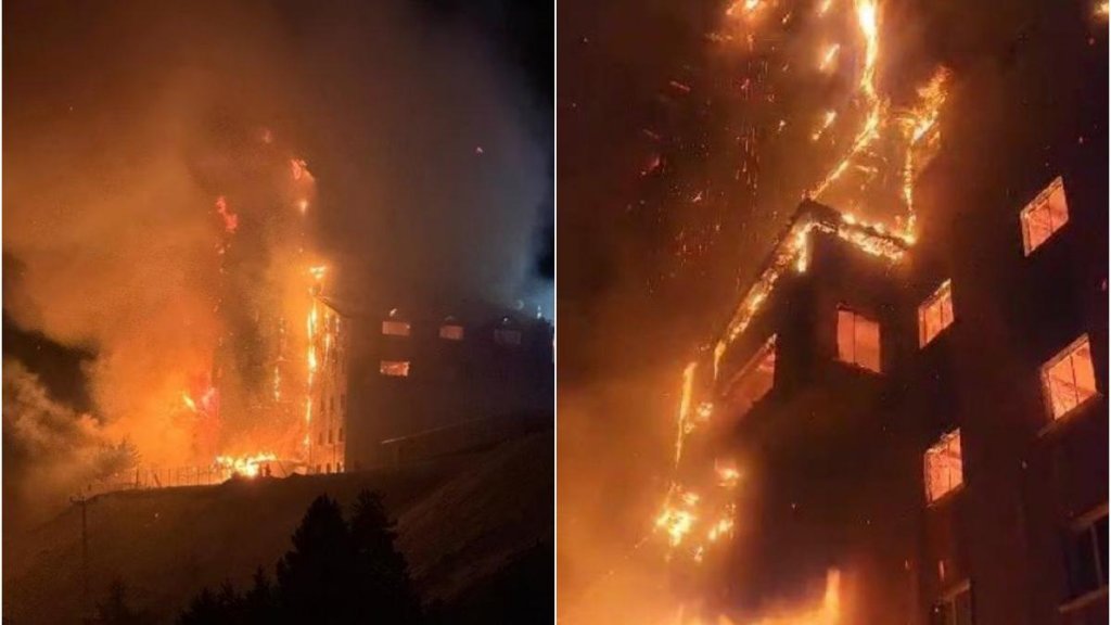 Incendiu devastator într-o stațiune de schi din Turcia: Cel puțin zece morți și 32 de răniți