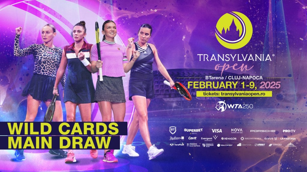 Transylvania Open 2025. Opt jucătoare din România au primit wild card-uri