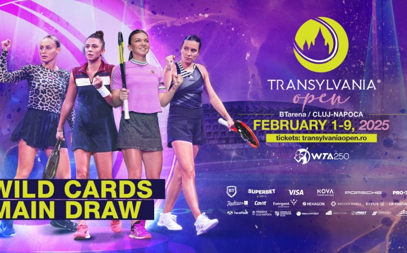 Transylvania Open 2025. Opt jucătoare din România au primit wild card-uri