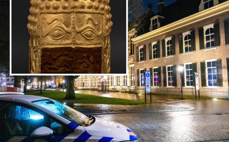 Piese dacice furate de la Muzeul Drents, din Olanda - Poliţia din Assen a dat publicităţii imagini de pe camerele de supraveghere