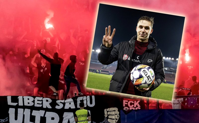 CFR Cluj, la 2 puncte distanţă de "U" Cluj şi FCSB. Locul 3 în Superliga şi meci câştigat cu echipa "Regelui", dar fanii din Gruia tot strigă "Demisia!"