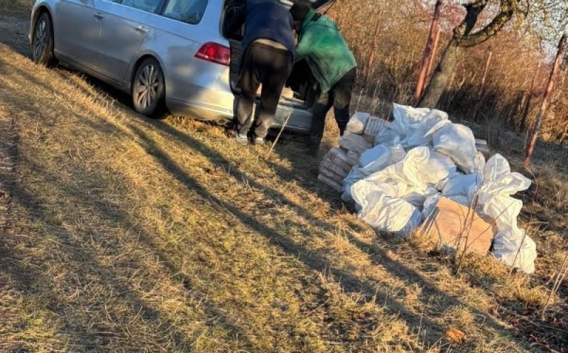 Clujeni, prinși în timp ce aruncau gunoi pe câmp. Ce amendă au primit