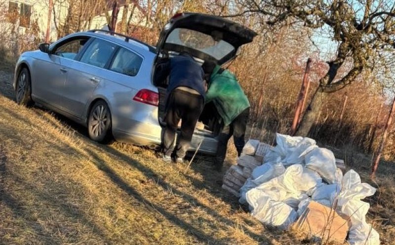 Clujean surprins în timp ce arunca moloz pe o stradă din Cluj-Napoca. A fost sancționat și obligat să curețe