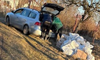 Clujean surprins în timp ce arunca moloz pe o stradă din Cluj-Napoca. A fost sancționat și obligat să curețe