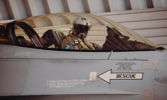 Un nou avion F-16 Fighting Falcon a ajuns la Baza Aeriană din județul Cluj