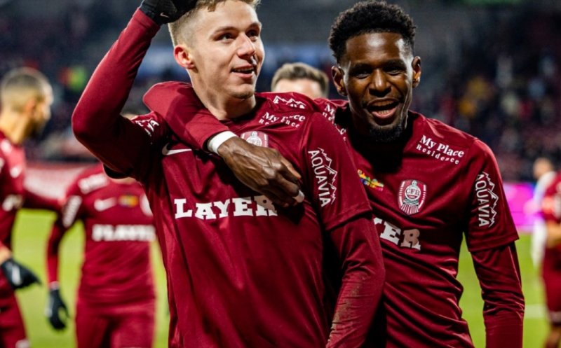 Louis Munteanu, de neoprit. Atacantul a adus victoria CFR-ului cu Hermannstadt