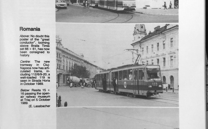Revista "Modern Tramway" publica despre tânărul tramvai din Cluj