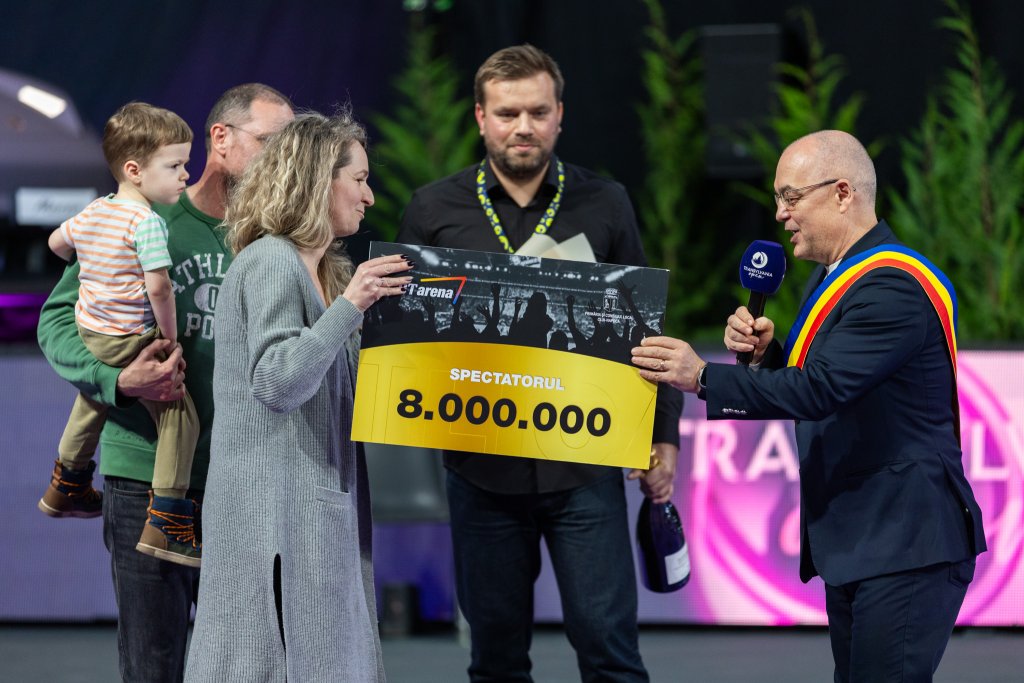 Record pentru BT Arena: 8 milioane de spectatori. Un clujean norocos a câștigat un golden ticket pentru anul 2025