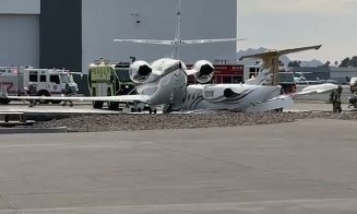 Avioane ciocnite pe pistă. Un mort şi patru răniţi