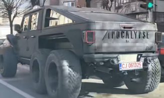 ''Monștrii'' pe străzile Clujului. După Tesla Cybertruck, Jepp-ul Apocalypse Hellfire