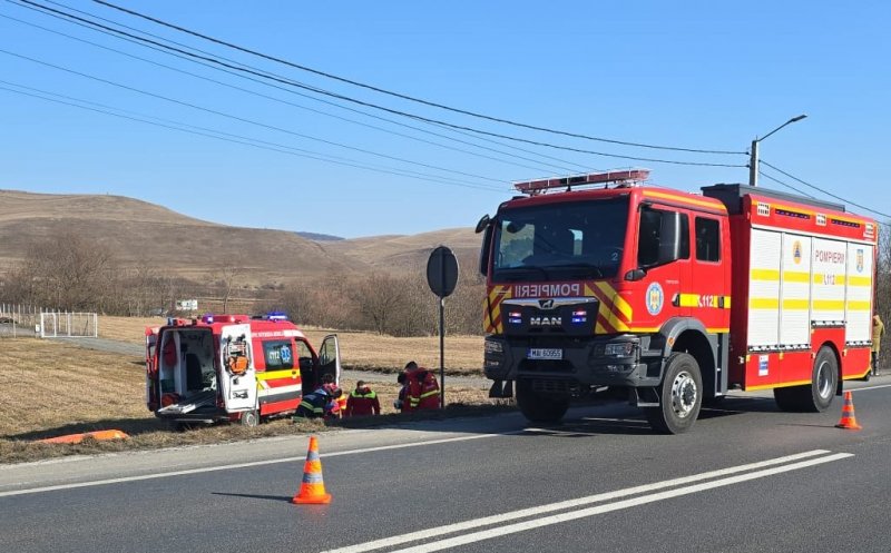 Accident rutier GRAV în Cluj: Copil în stare critică, intubat și transportat la spital