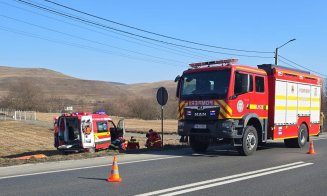 Accident rutier GRAV în Cluj: Copil în stare critică, intubat și transportat la spital