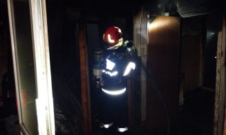 INCENDIU noaptea trecută în judeţul Cluj / Mai multe butelii evacuate / 7 ore au luptat pompierii cu focul