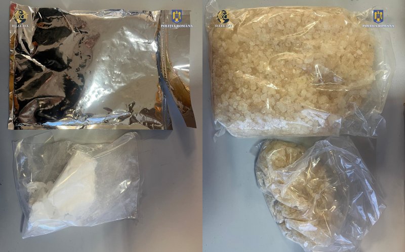 Captură de zeci de kg de droguri CMC la Cluj. Două persoane au fost arestate preventiv