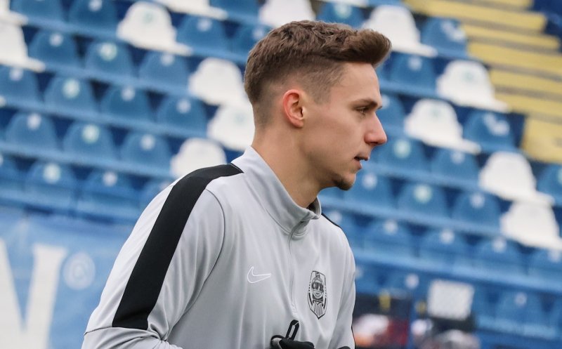 Detalii despte accidentarea lui Louis Munteanu. Cât ar putea lipsi atacantul CFR-ului