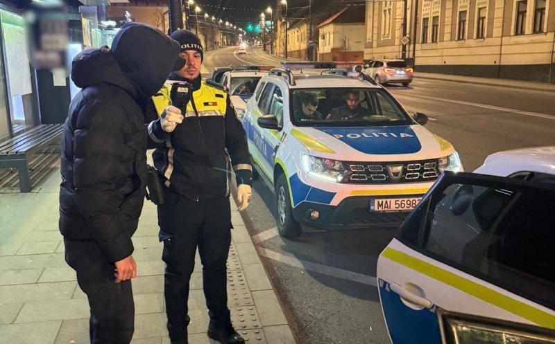 Tragedie evitată în Cluj: Polițiștii au oprit în trafic un șofer beat criță. Ce alcoolemie avea