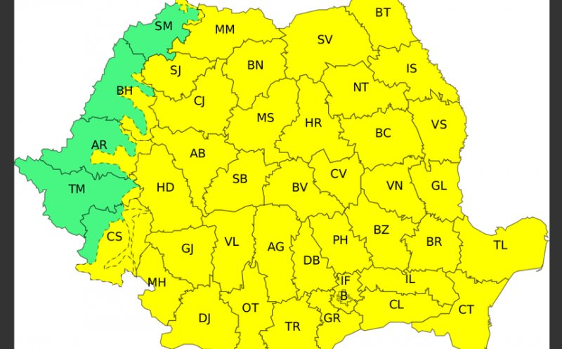 Ger în aproape toată ţara, până luni seară/ Temperaturile vor scădea până la minus 18 grade