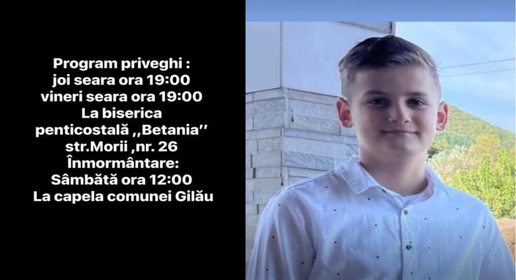 Băiețelul de 10 ani din Gilău, lovit de mașină, nu a supraviețuit / Dumnezeu să mângâie familia îndoliată