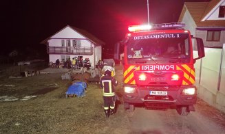 Incendiu la o casă dintr-o comună din Cluj. Pompierii au intervenit de urgență