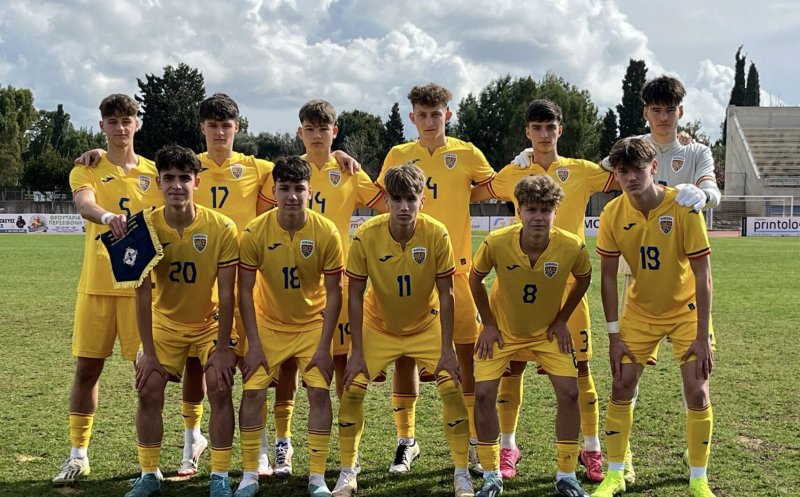 Victorie pentru naționala U16 a României. Un jucător de la "U" Cluj, printre marcatori