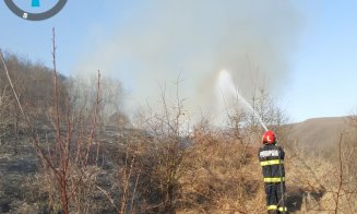 Incendii de vegetație devastatoare în județul Cluj: Opt intervenții ale pompierilor într-o singură zi
