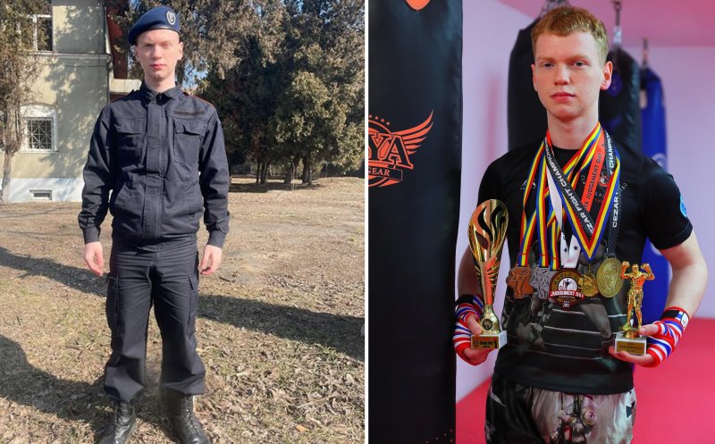 Aur la Campionatul Național de Freestyle Kickboxing pentru un elev aflat în practică la Jandarmeria Cluj