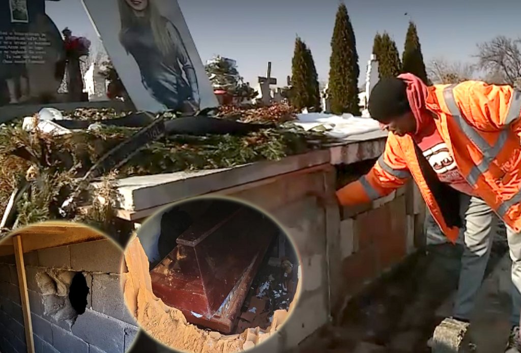 Morminte sparte de hoţi. Privelişte de groază în cimitir