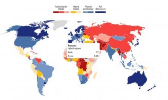 România, retrogradată de la „democraţie deficitară” la „regim hibrid”