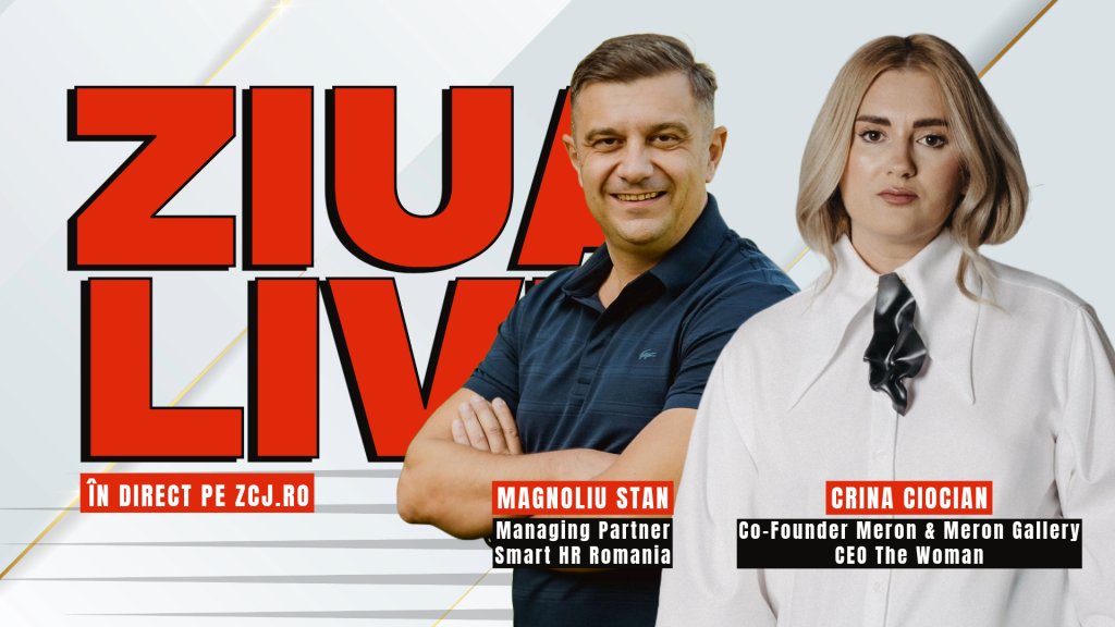 Magnoliu Stan (SMART HR) și Crina Ciocian (MERON), invitați la ZIUA LIVE