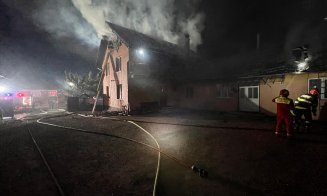 INCENDIU la o casă din județul Cluj